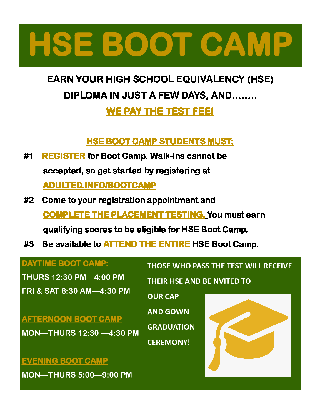 Boot Camp Flyer